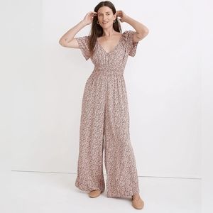 Sophia Wide-Leg Jumpsuit in Cottage Garden Size XL #NH088 NWOT